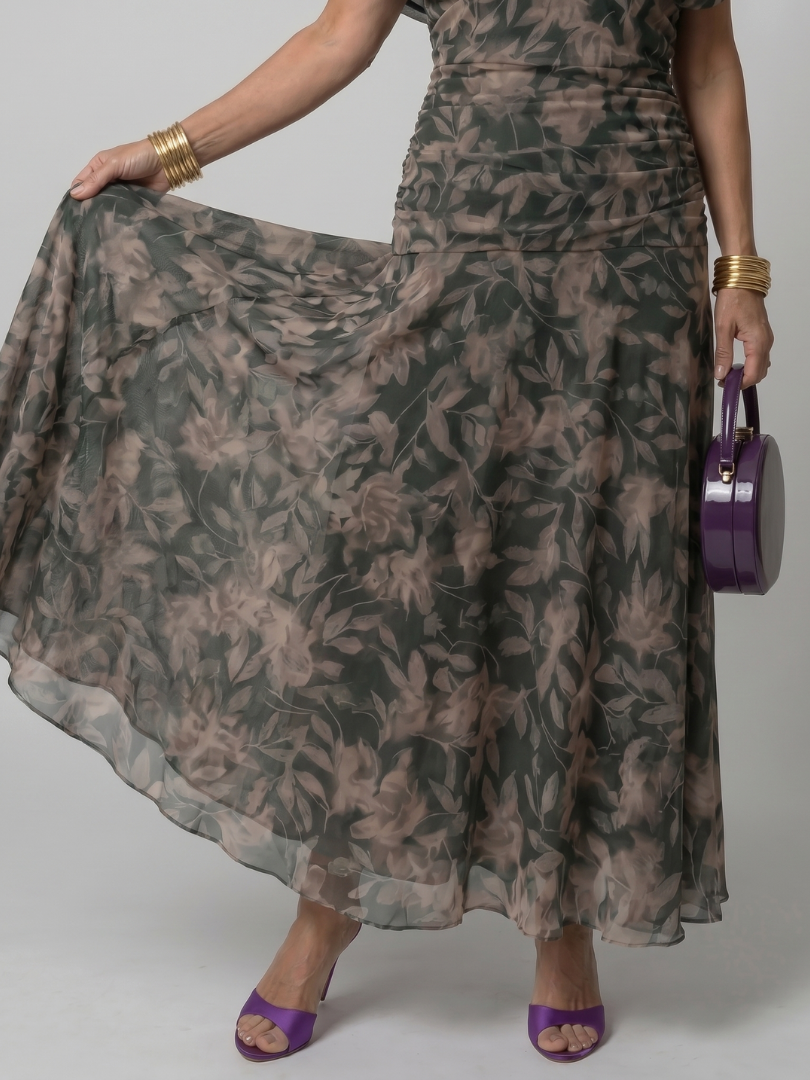 Clémence | Robe midi épaule nue