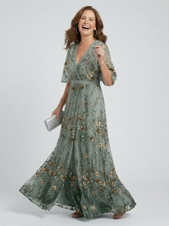 Alix | Robe maxi halter fluide
