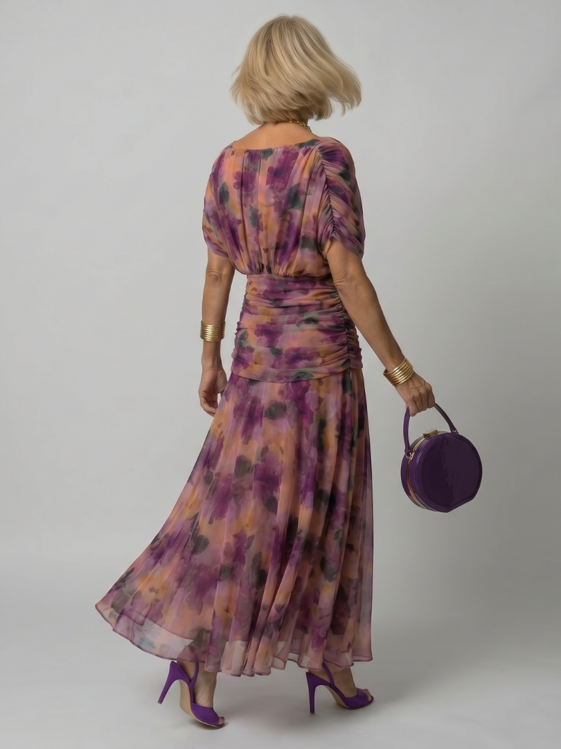 Clémence | Robe midi épaule nue