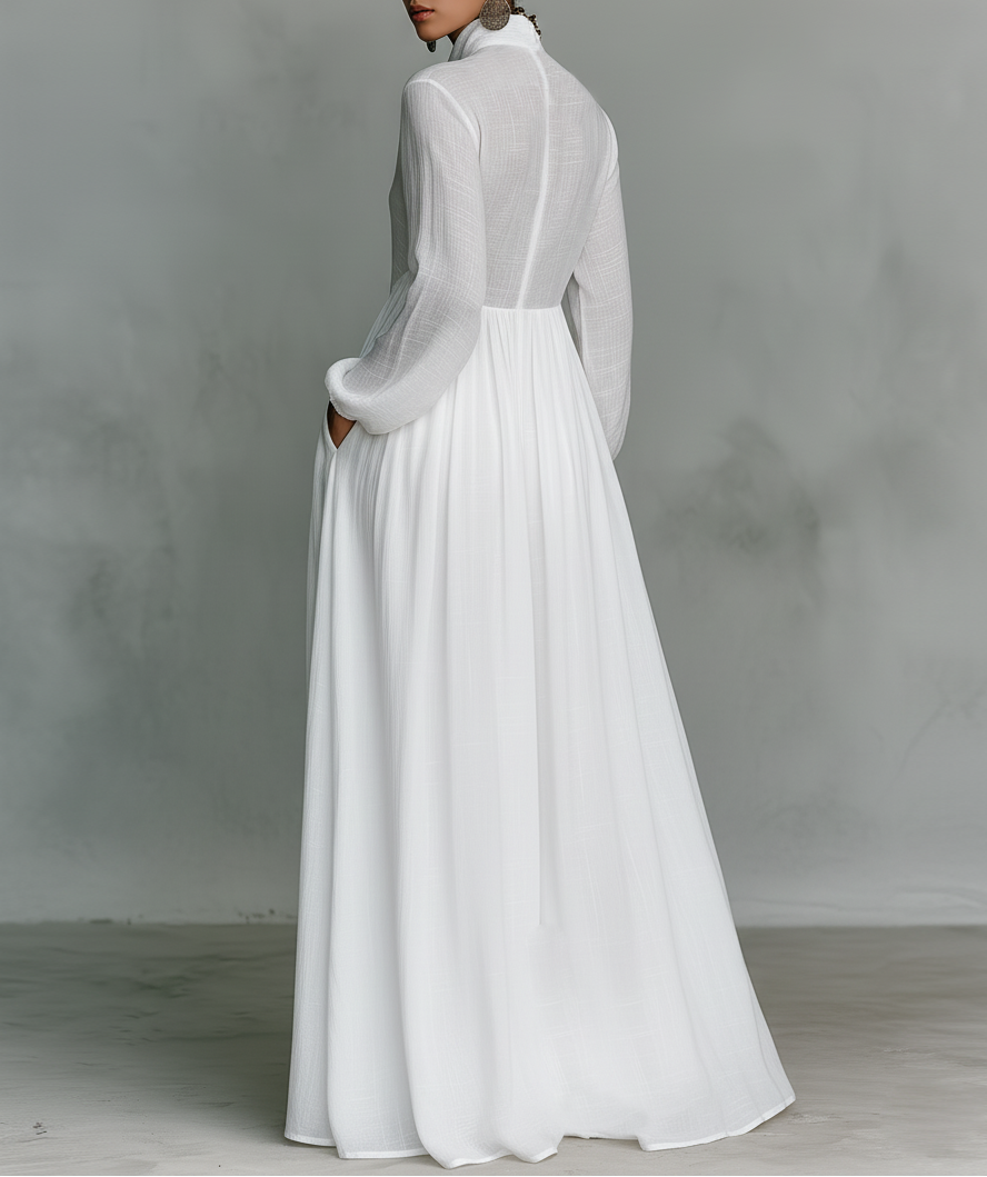 Soline | Robe maxi fluide à boutons