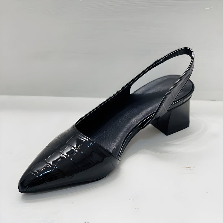 Yvonne | Escarpins pointus talon bloc