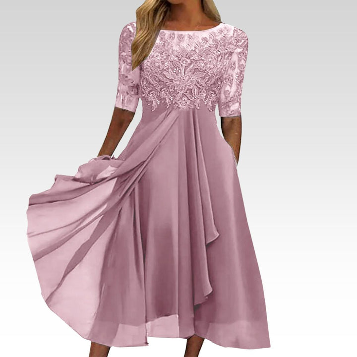 Zélie | Robe midi en dentelle