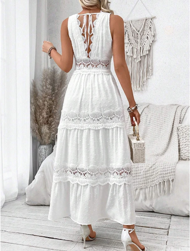 Manon | Robe en dentelle décolleté V