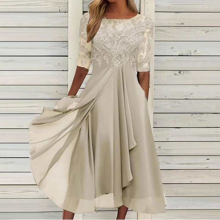 Zélie | Robe midi en dentelle