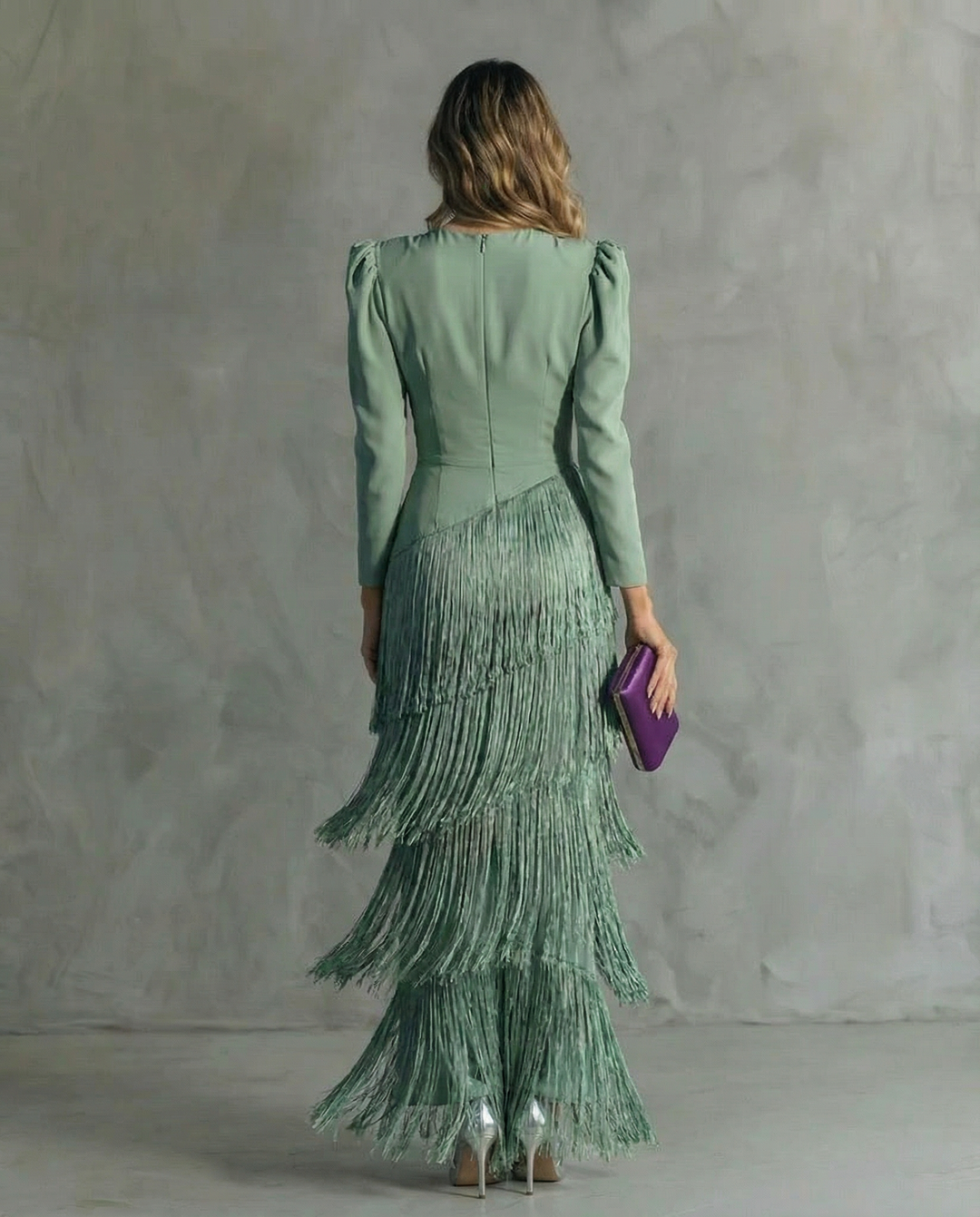 Chloé | Robe fluide à franges dynamiques